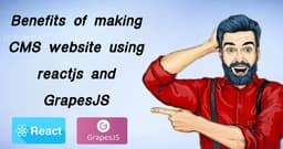 Benefits of making CMS app using reactjs and GrapesJS